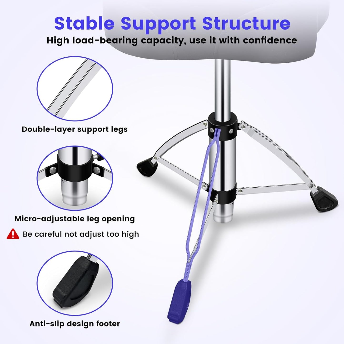 Ergonomic Drum Throne With Backrest Hydraulic Adjustable