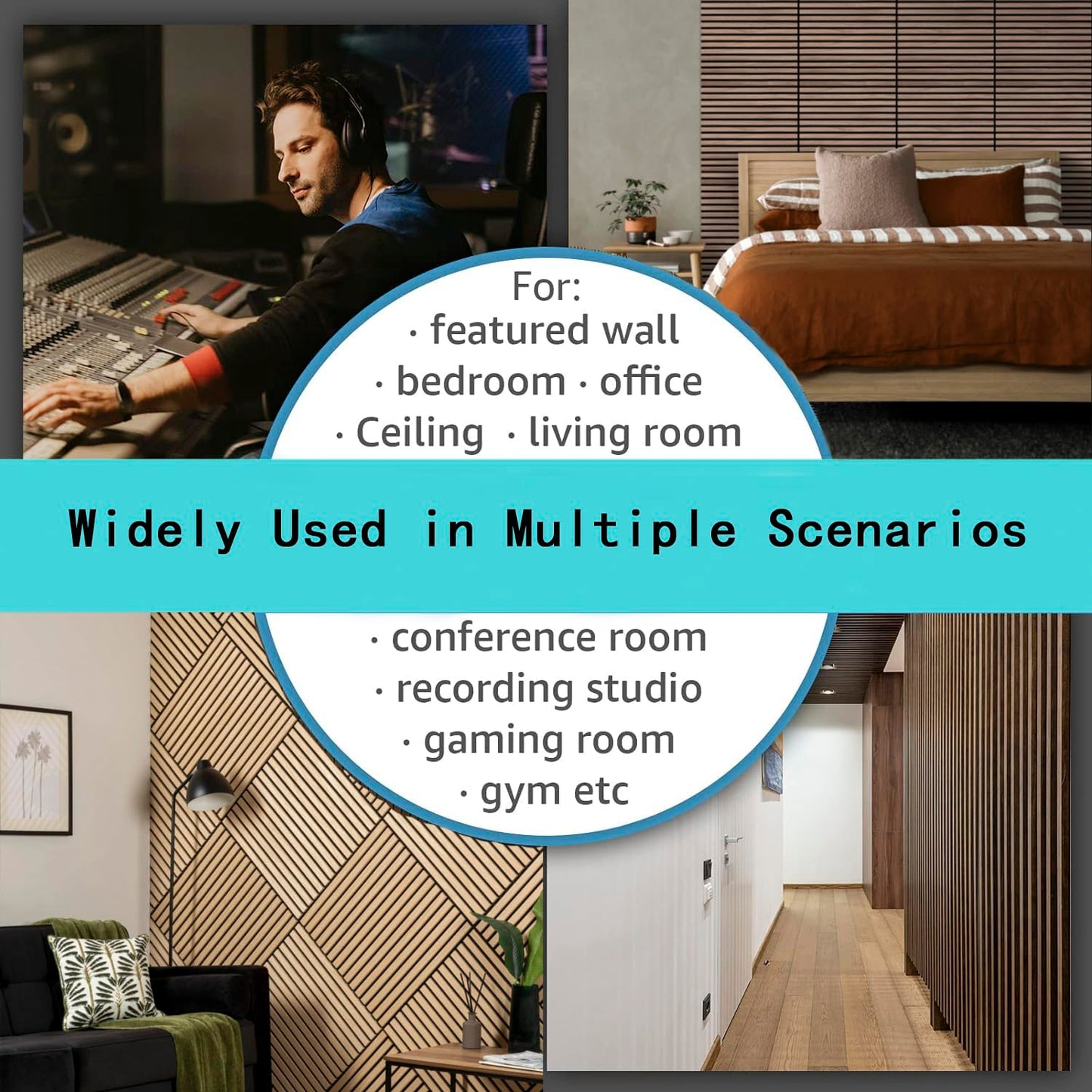 Acoustic Wood Panels widely used in multiple scenarios