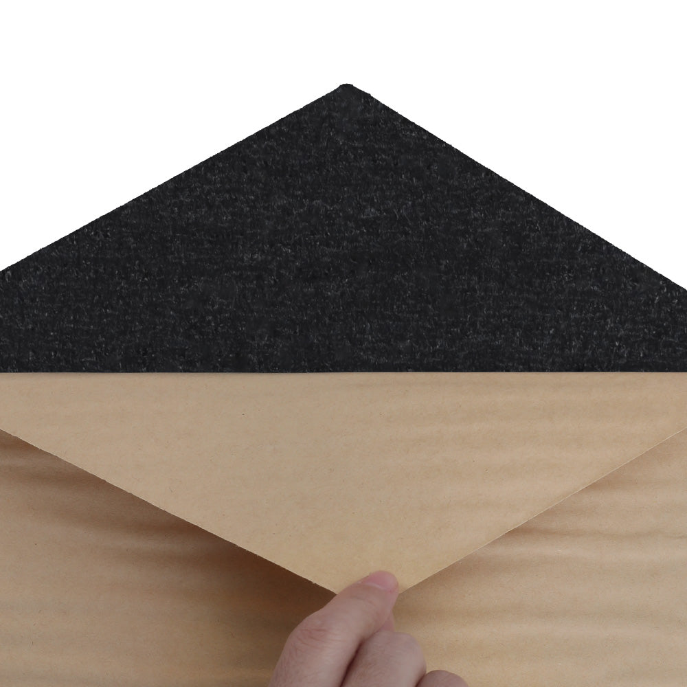 Black Hexagon Acoustic Panel Self-Adhesive