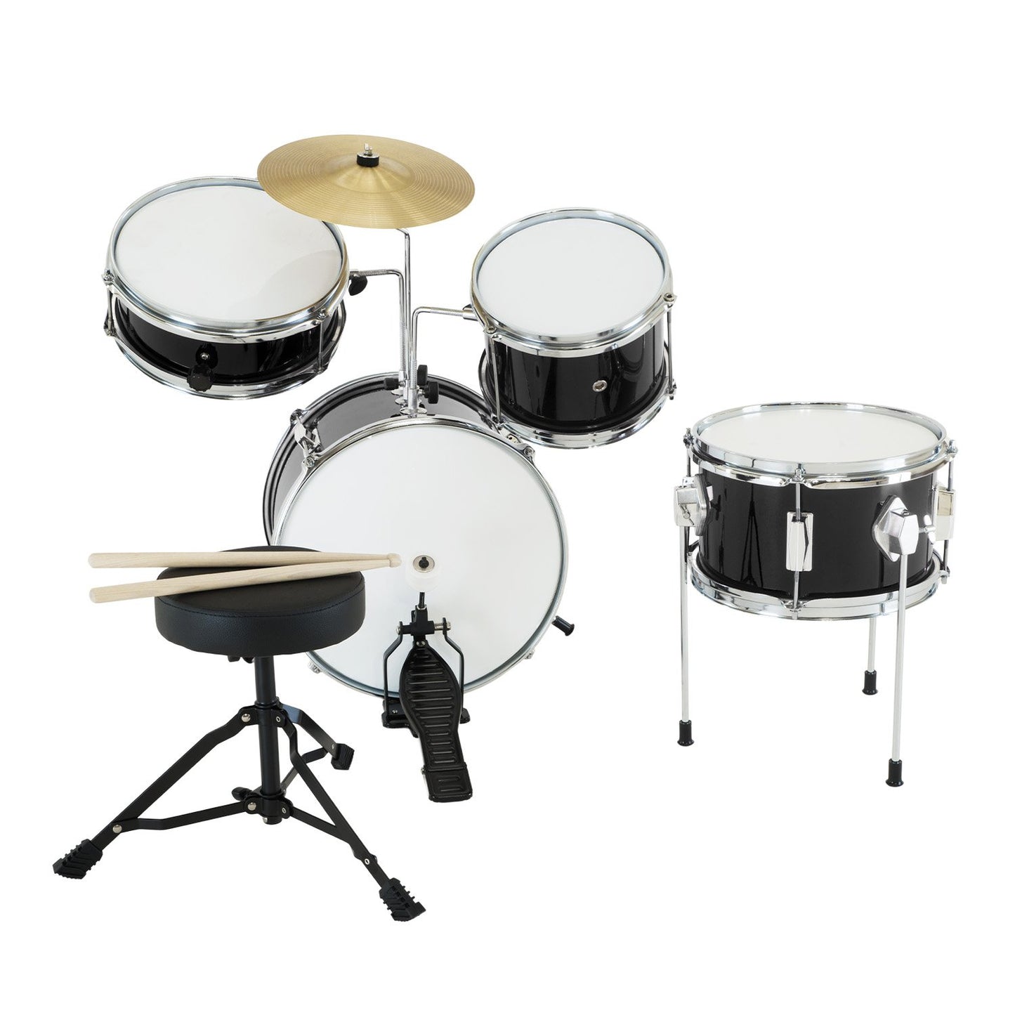 Kids 4pc Drum Kit - Black