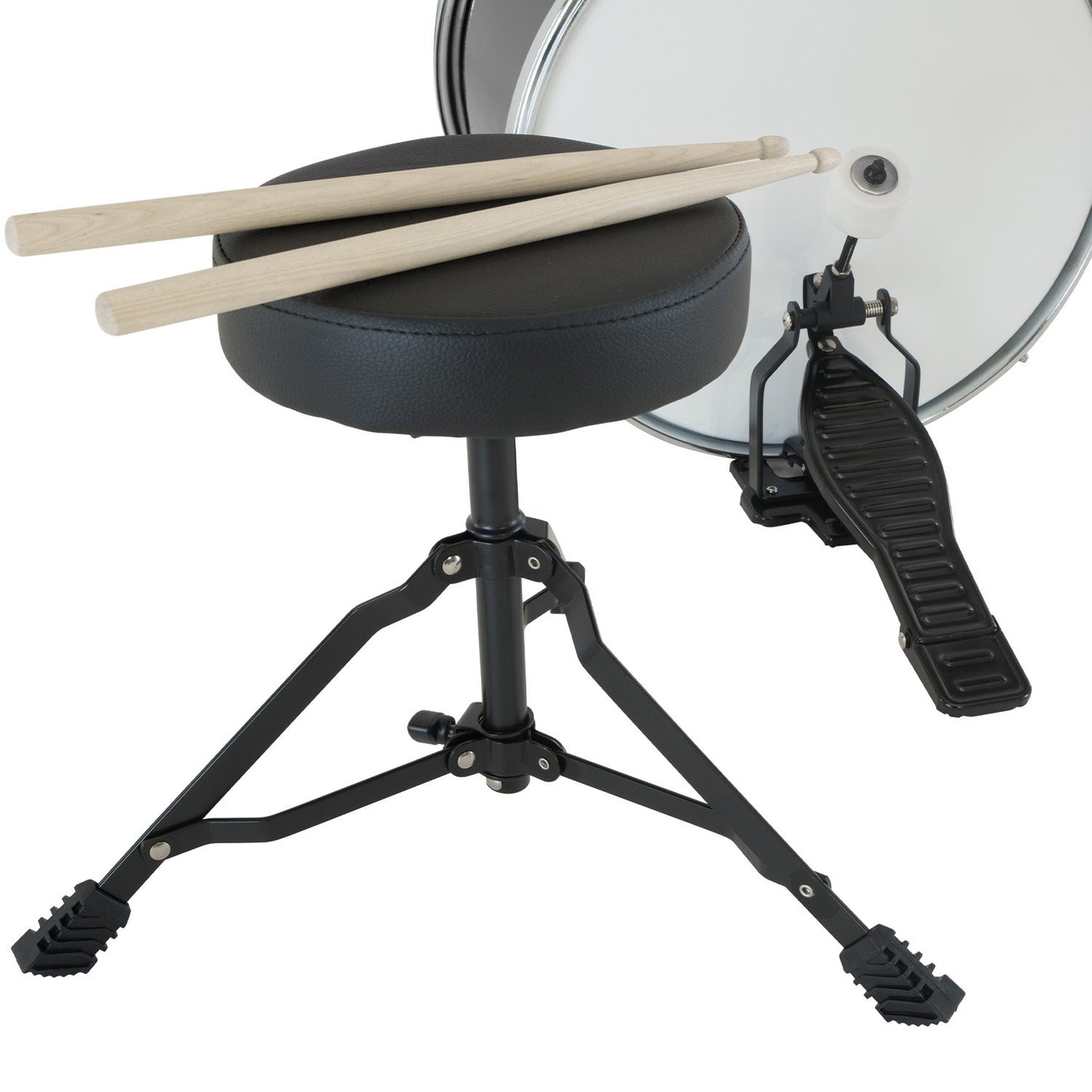 Kids 4pc Drum Kit - Black