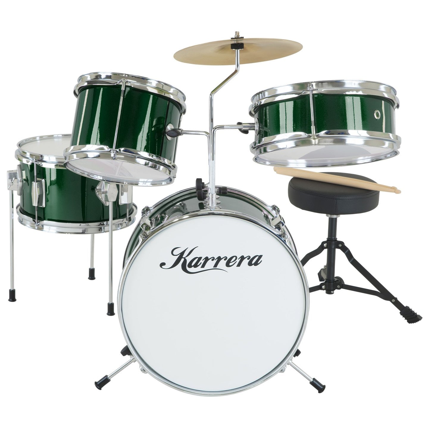 Children's 4pc Drumkit - Green