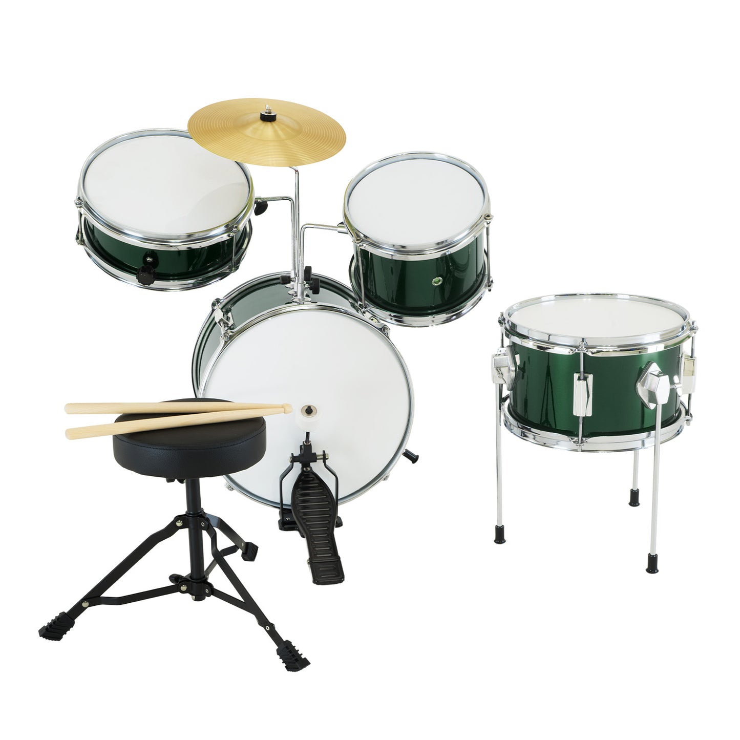 Children's 4pc Drumkit - Green