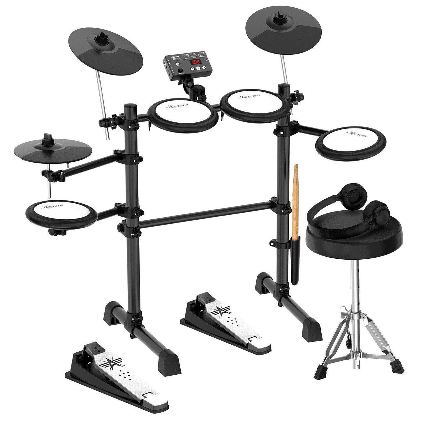 Ultimate Beat Electronic Drum Kit with Mesh Pads and USB MIDI - Tempo Gear