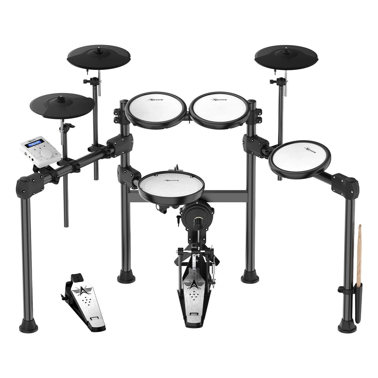 Silent Rhythm Pro Electronic Drum Set with Mesh Heads & USB MIDI - Tempo Gear