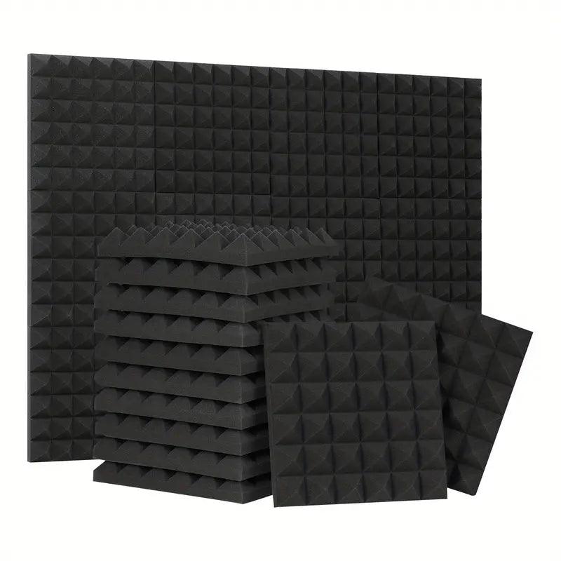 Acoustic Foam Panels 10pcs Enhances sound clarity