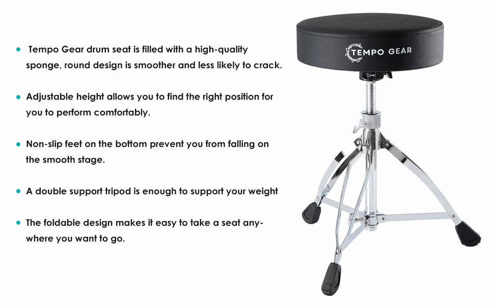 drum stool features
