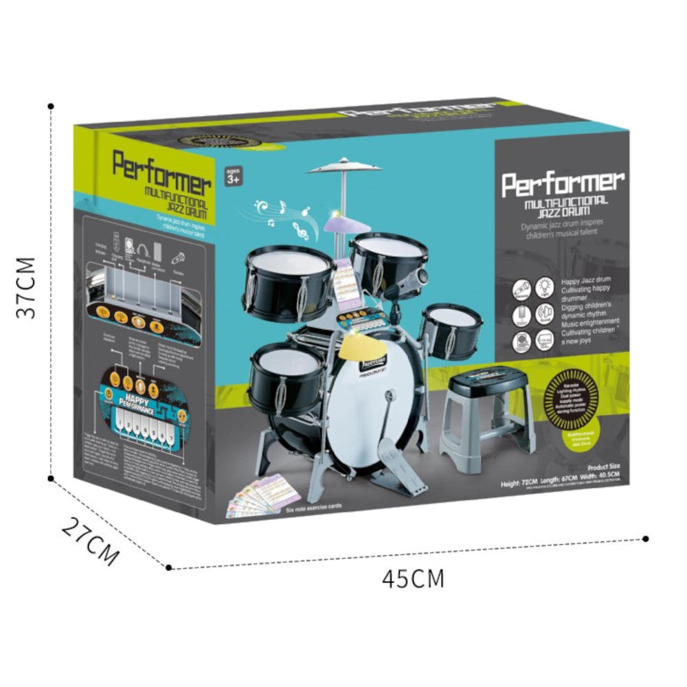 toy drum kit gift box package size 45×27×37 cm