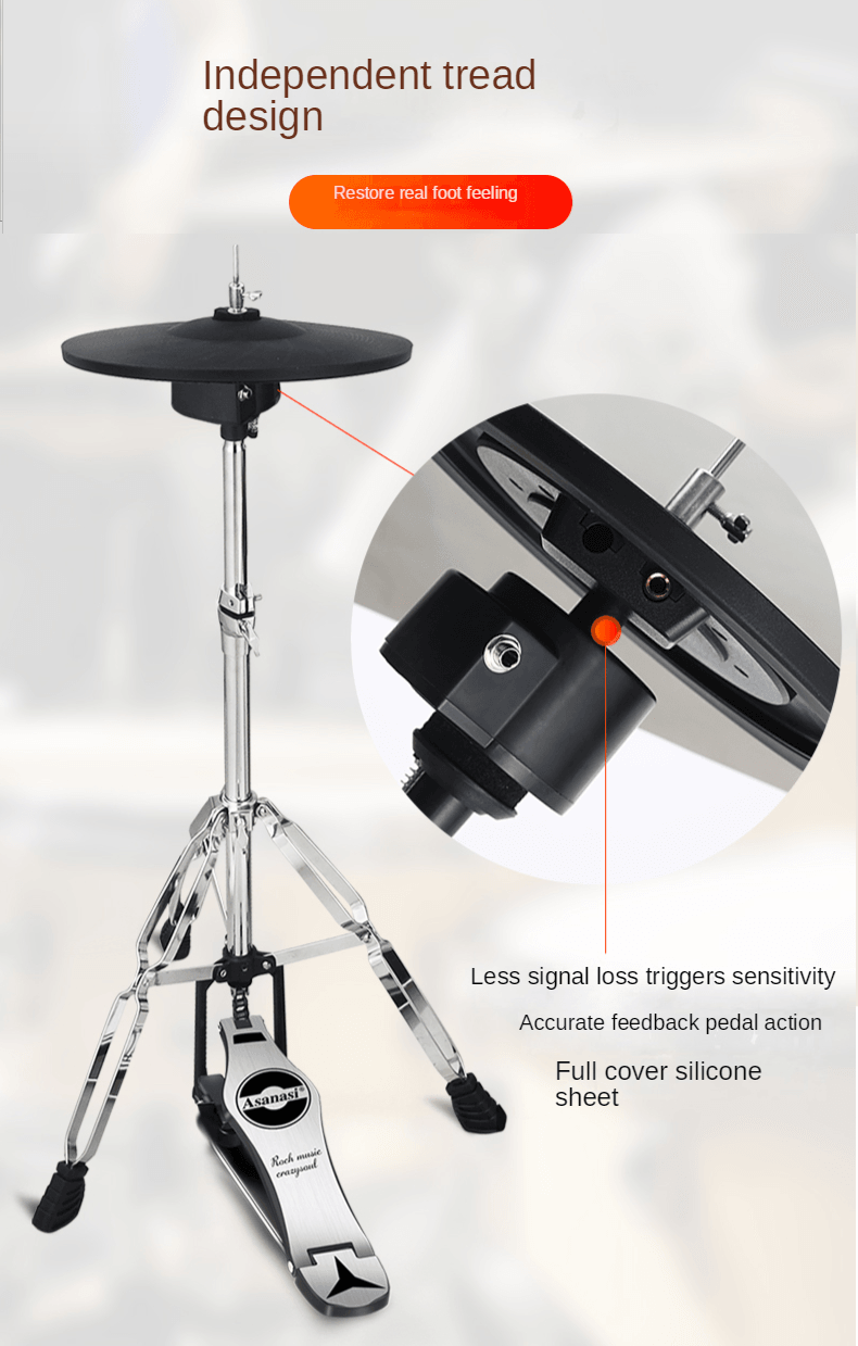 Electronic Drum Kit Independent Hi Hat - MX510 - Tempo Gear