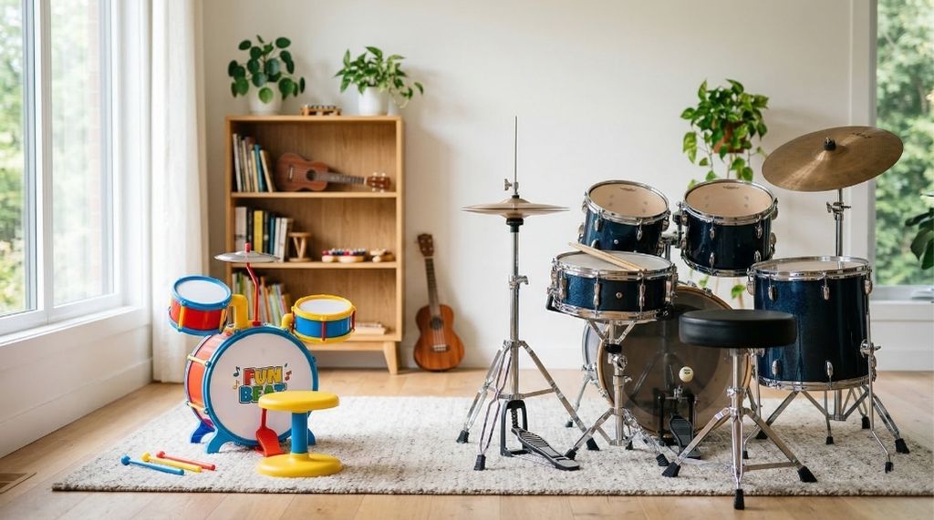Toy Drum Kit vs Junior Drum Kit: What’s the Difference