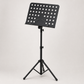 Tempo Gear black metal music stand shown from an angled studio view