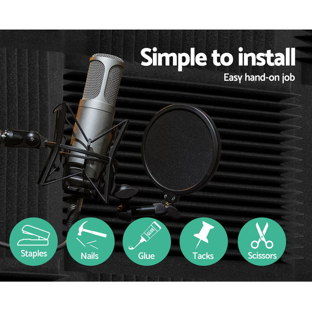 Bulk Wedge Acoustic Foam Panels absorption high density easy install