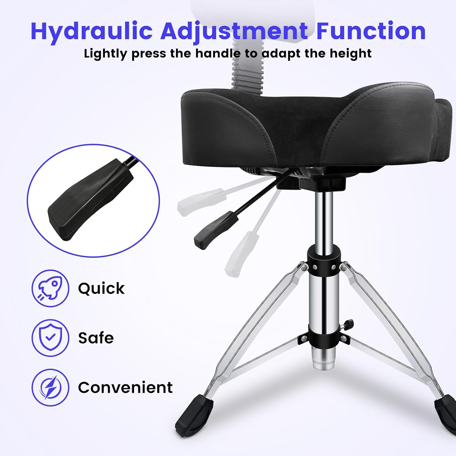 Drum Throne With Backrest hydraulic adjustment