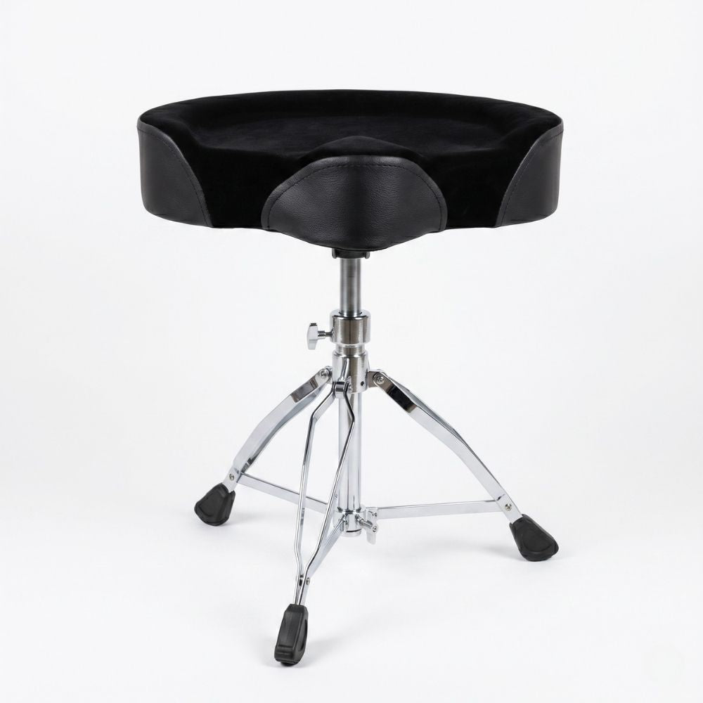 Ergonomic Saddle Seat Drum Throne front view