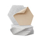Grey Hexagon Acoustic Panel Self-Adhesive