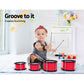 Toy Drum set red 2