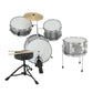 Childrens 4pc Drum Kit - Silver