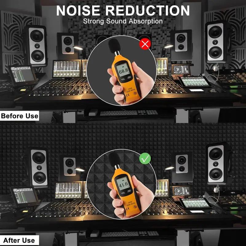 noise reduction strong sound absorption Acoustic Foam Panels