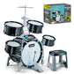 toy drum kit for toddlers with 5 drums cymbal stool and pedal black